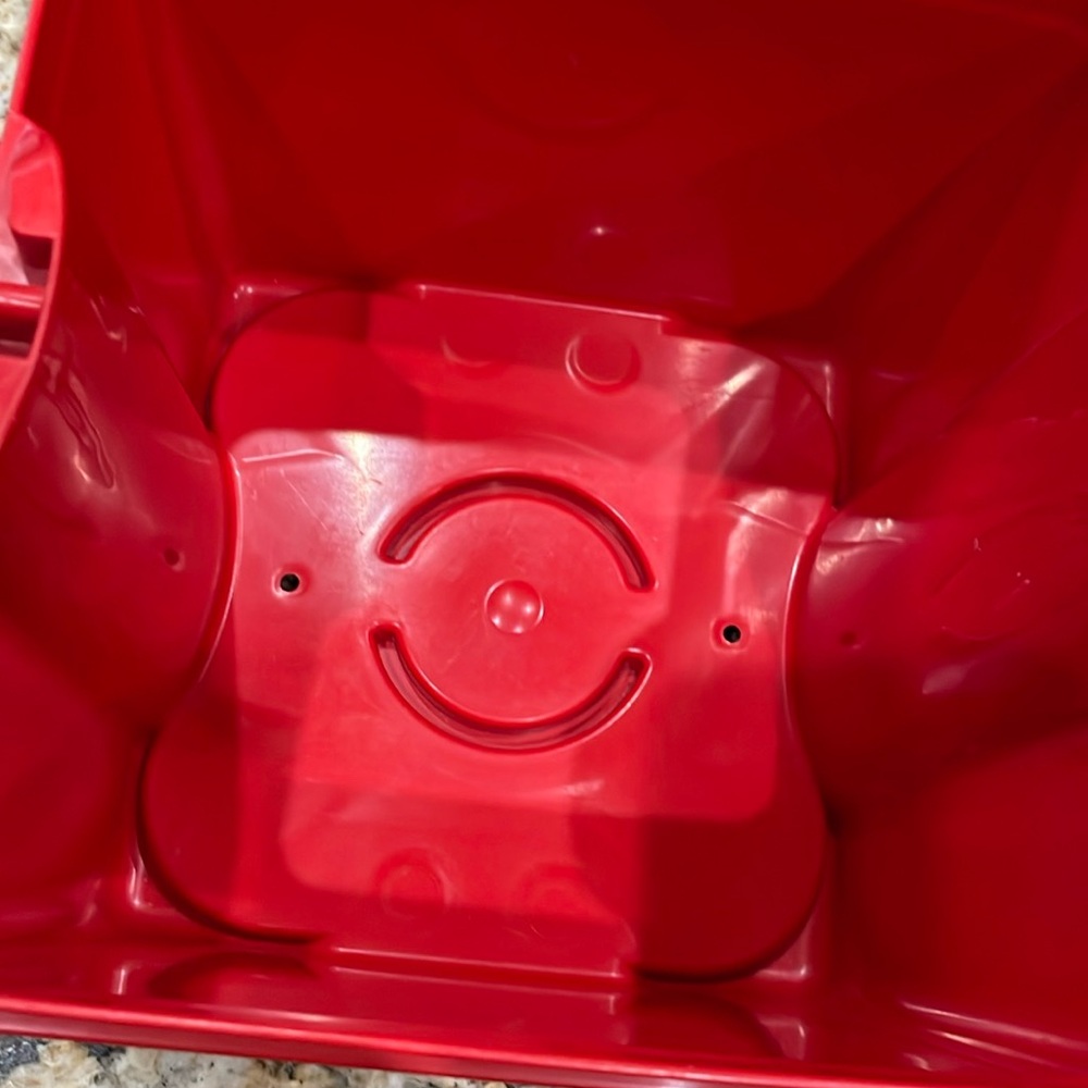 LEGO Storage Case 4 Stud Red Container Plastic Bin Box - Picture 6 of 13